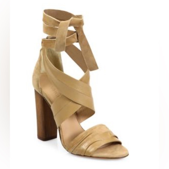 NWOT VINCE. Beatrice suede wrap heel. Size 5.5 - Picture 6 of 8